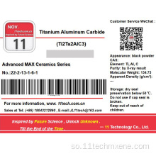 Superfine aluminium Carbide Max Soo dejinta TI2TA2LEC3 Budada